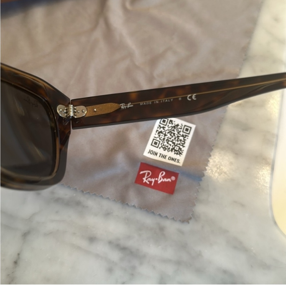 New~Ray-ban State Street Gradient Brown Tortoise RB2186 Standard Size Beautiful! - Picture 5 of 15